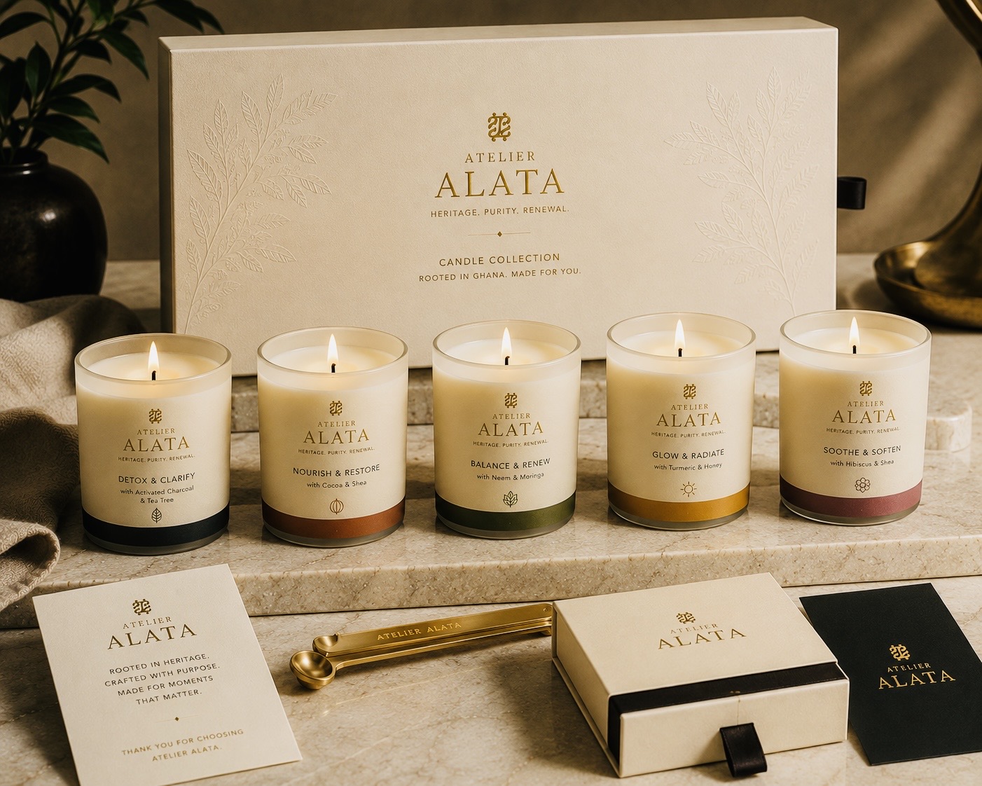 Candles collection by Atelier Alata