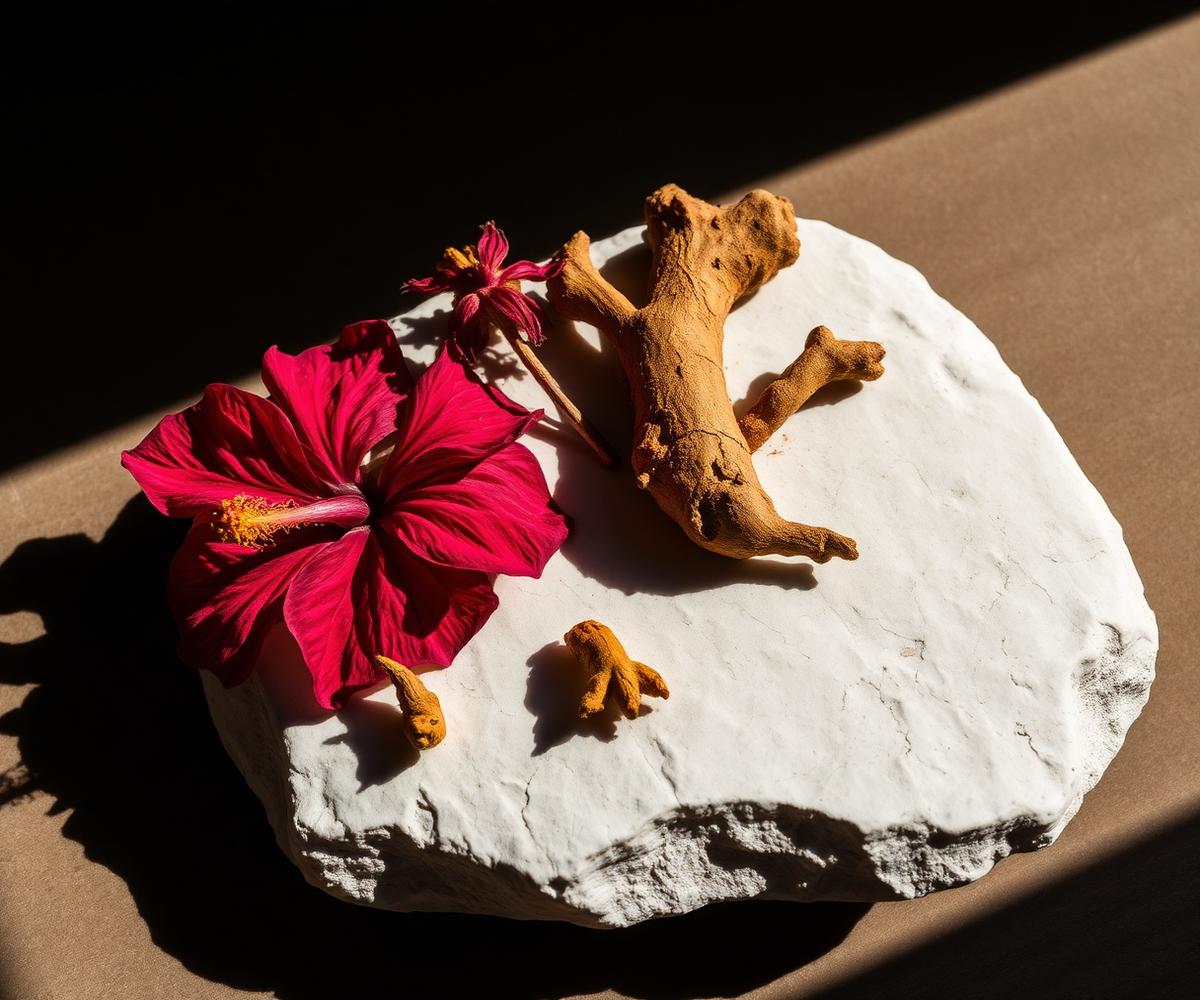 Turmeric and hibiscus, read correctly